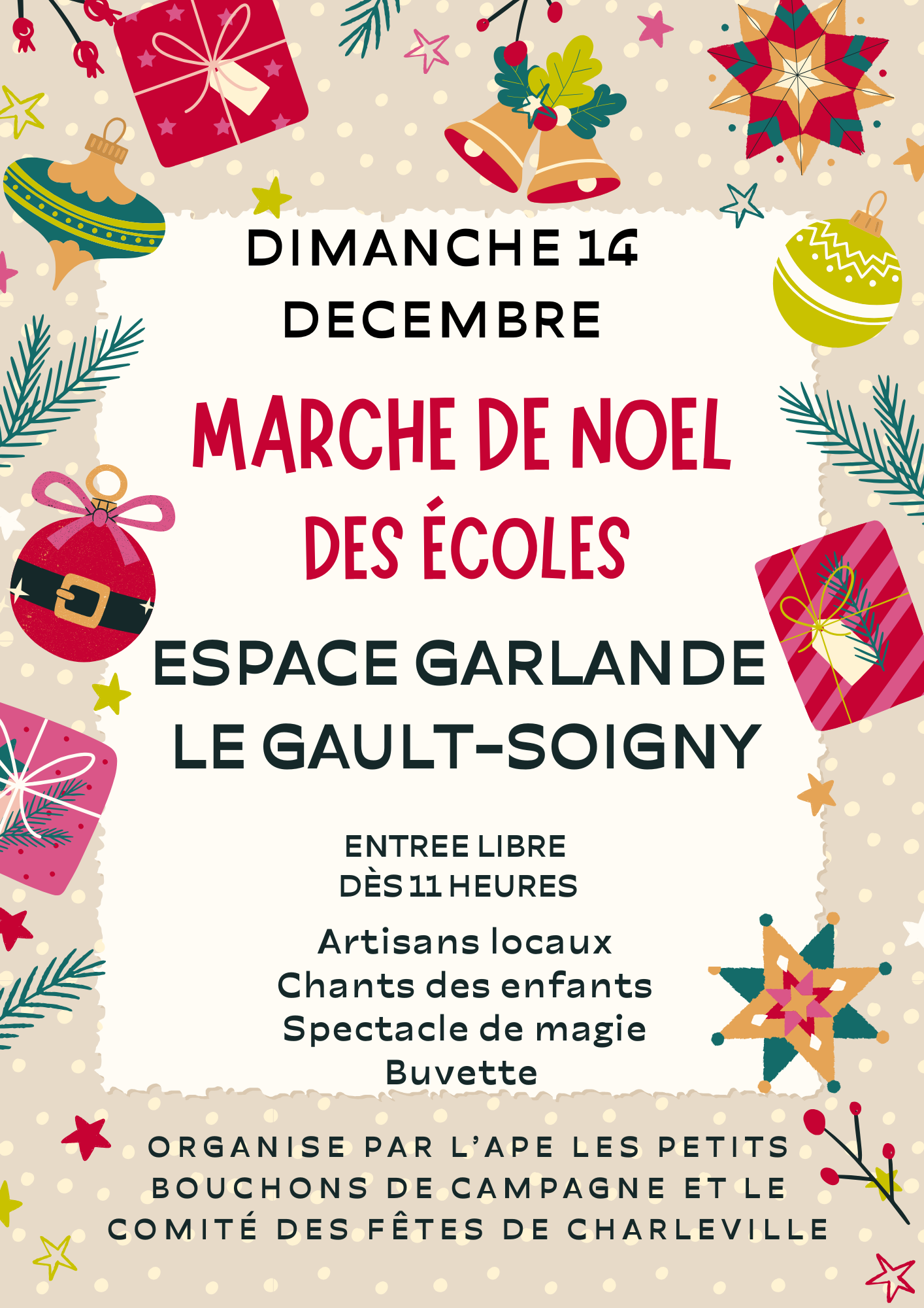 Marché de NOËL DES ECOLES