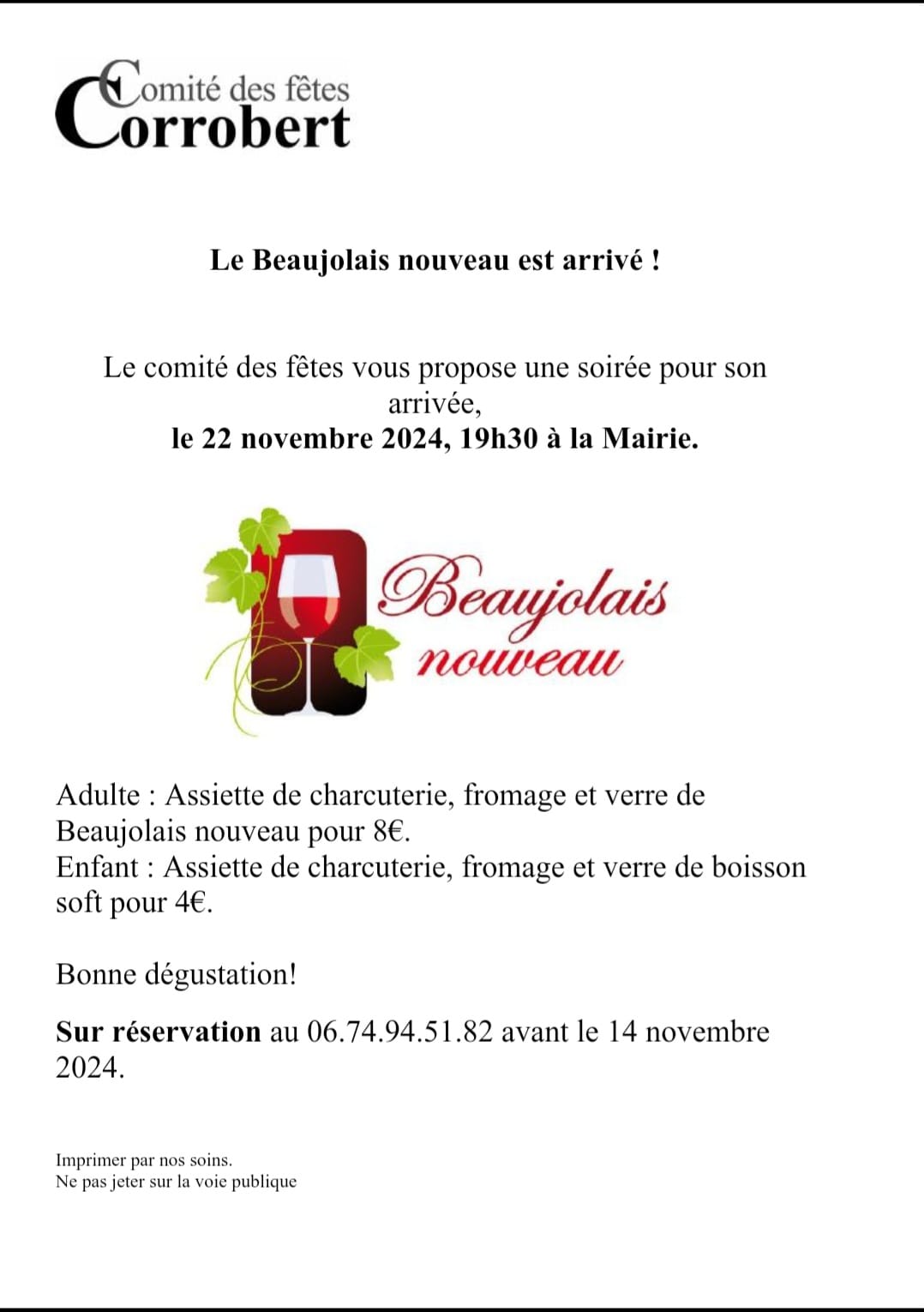 Beaujolais nouveau