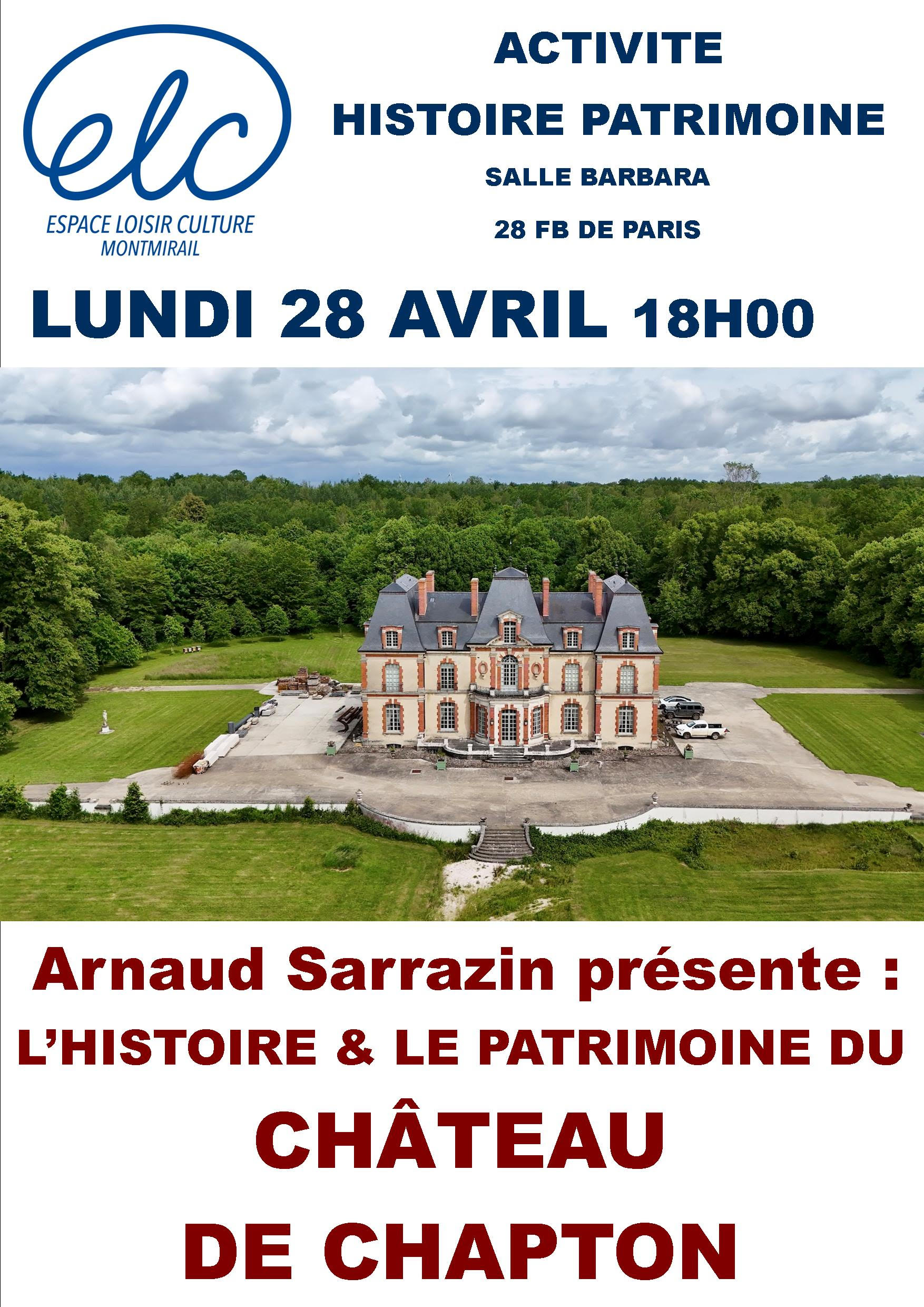 Histoire & Patrimoine Chateau de Chapton