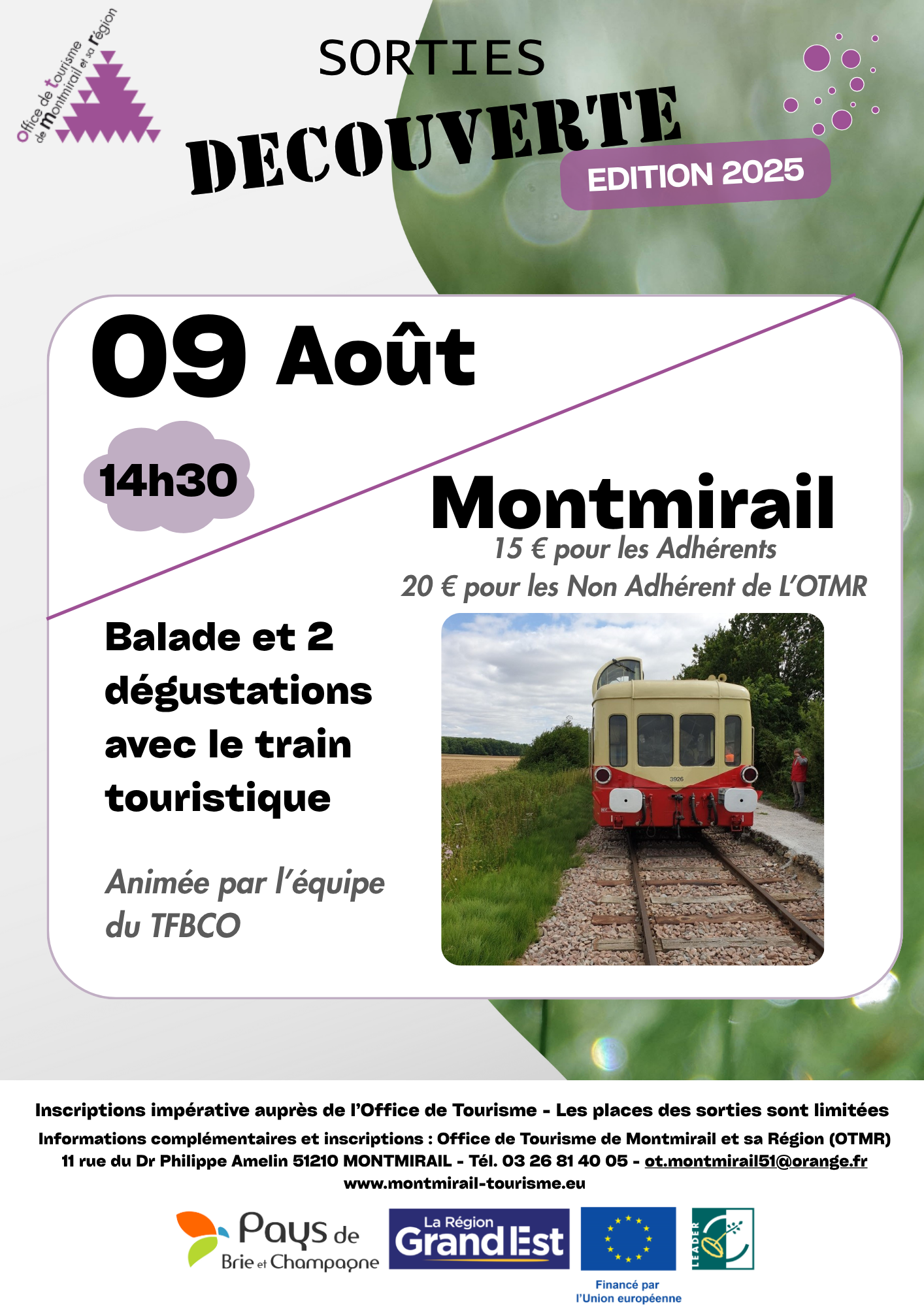 Balade et dégustation avec l'Autorail Picasso