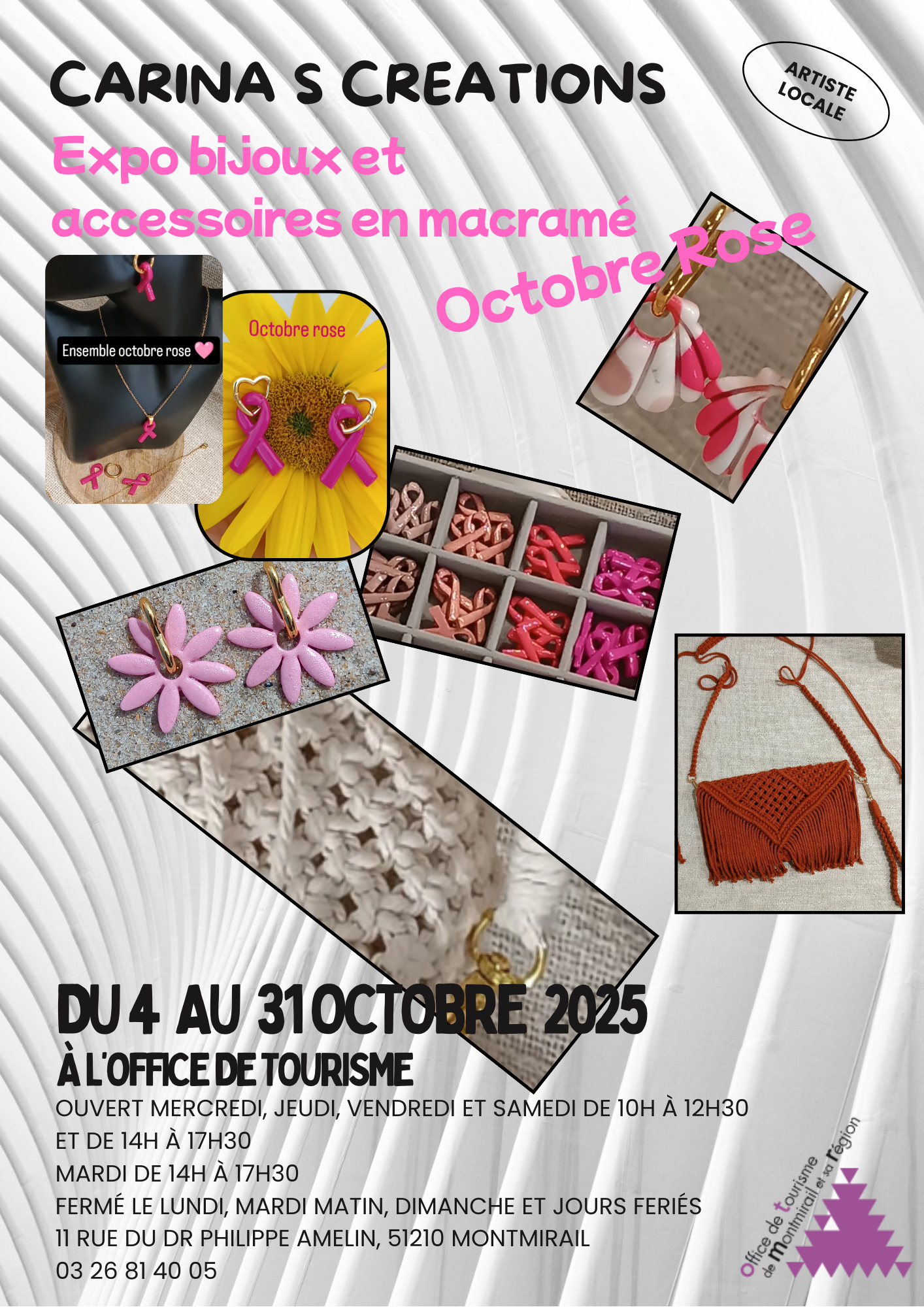 Exposition Bijoux et objets en macramé