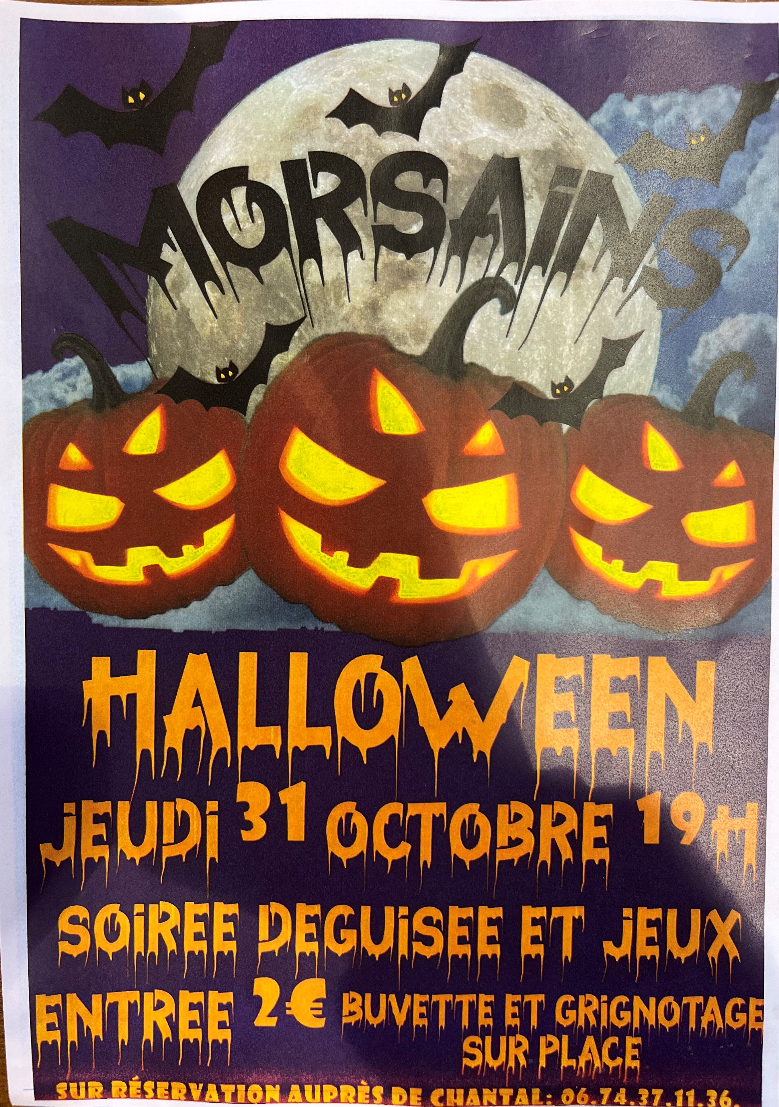 Soirée déguisée et jeux - Halloween