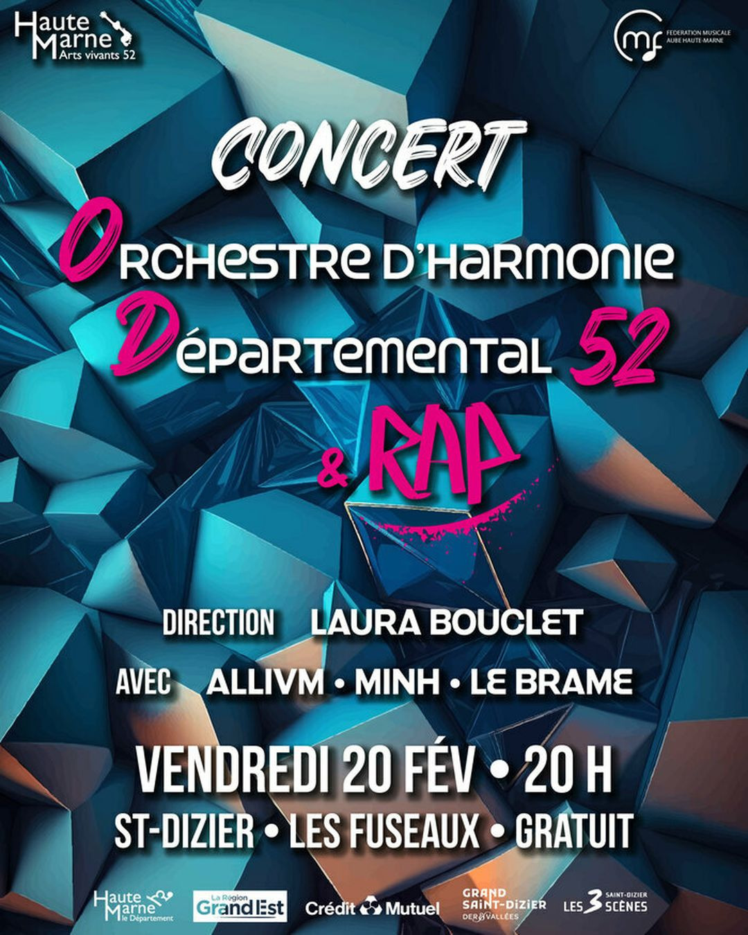 Concert de l’Orchestre d’Harmonie Départemental 52 & Rap