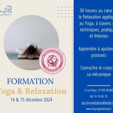 Formation Yoga et Relaxation Du 14 au 15 déc 2024