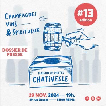 13ème vente aux enchères : Champagnes, Vins & Spiritueux Le 29 nov 2024