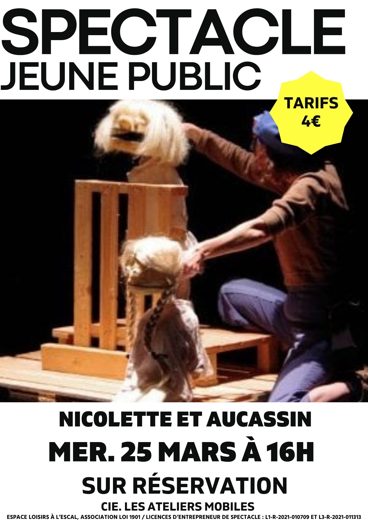 Spectacle jeune public : Nicolette et Aucassin