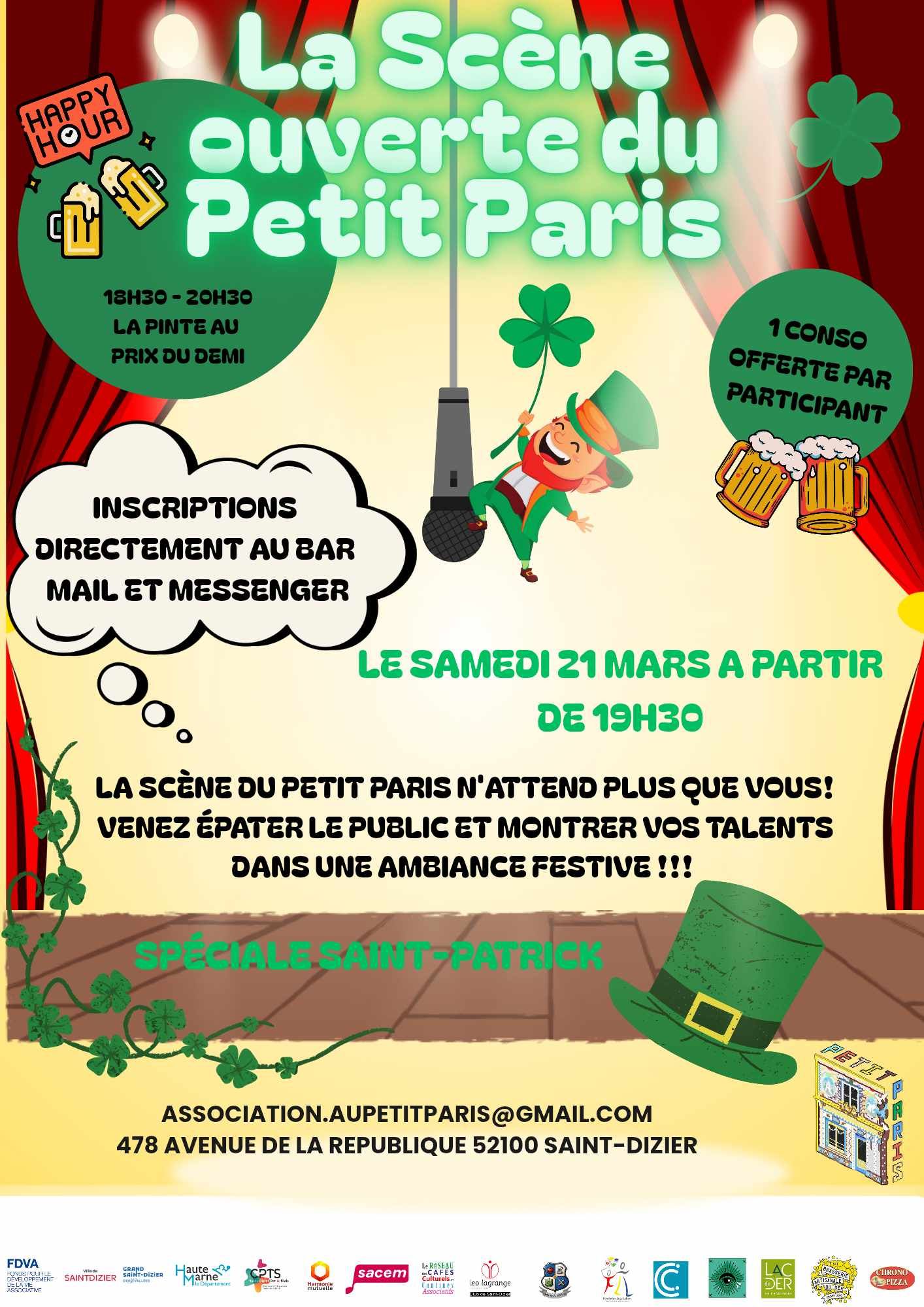 Scène ouverte spéciale "Saint Patrick"