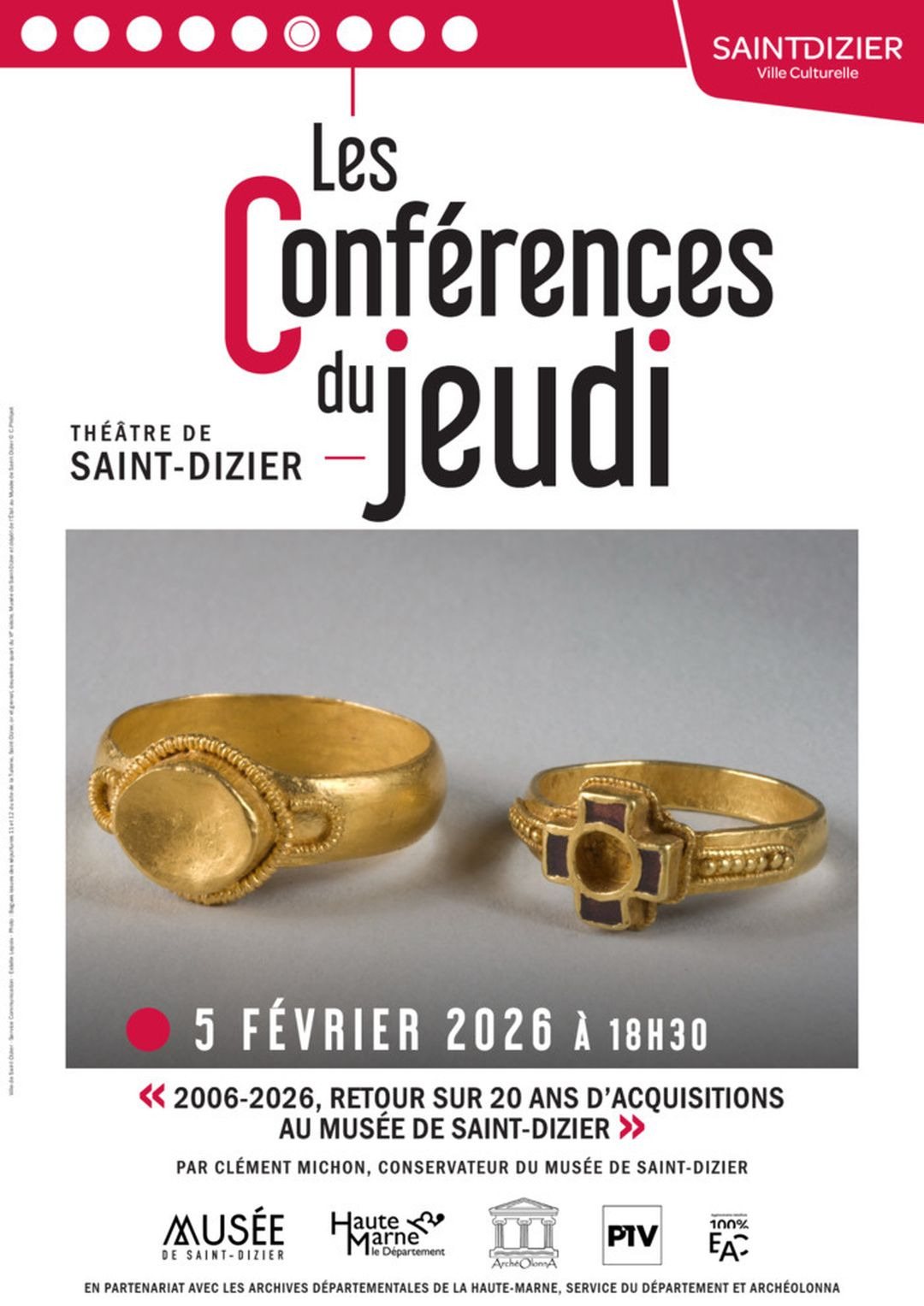 Conférence du Jeudi : 2025-2026, retour sur 20 ans d'acquisitions au Musée de Saint-Dizier