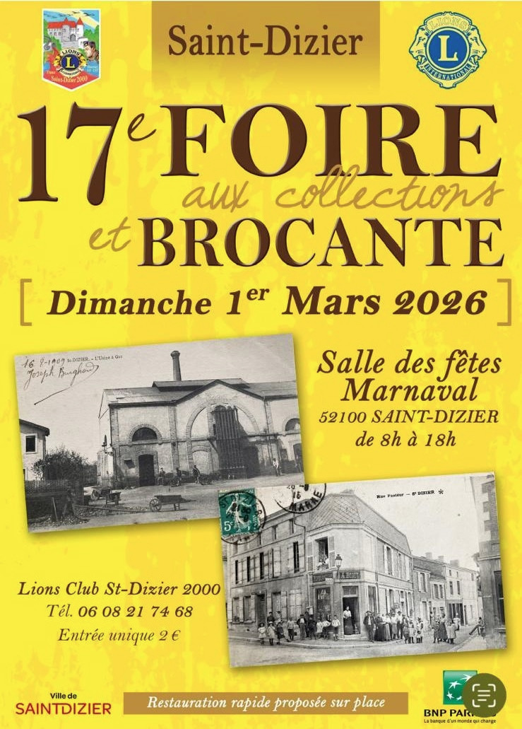 Foire aux collections et brocante du Lion's Club Saint-Dizier 2000