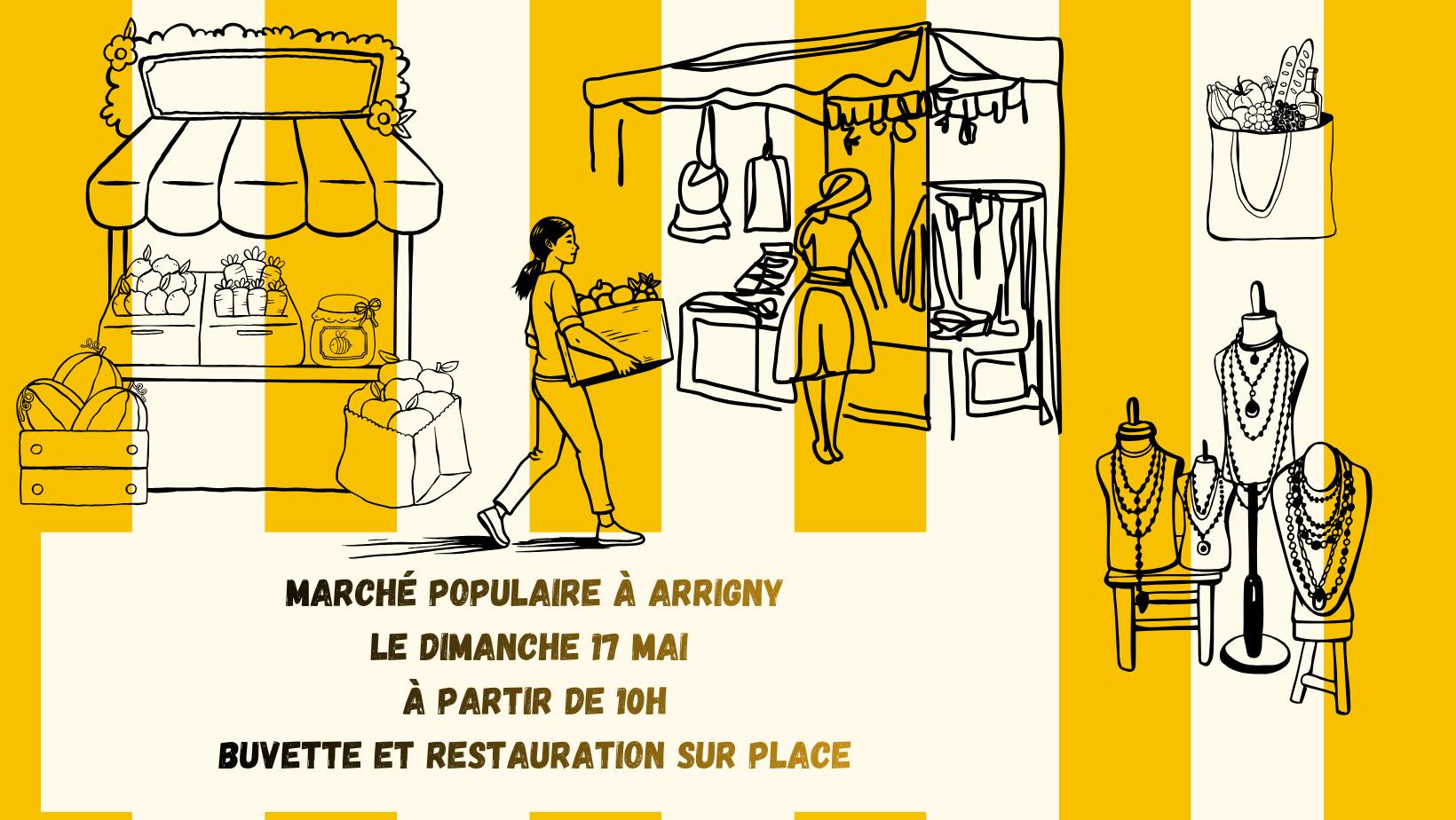 Marché populaire à Arrigny