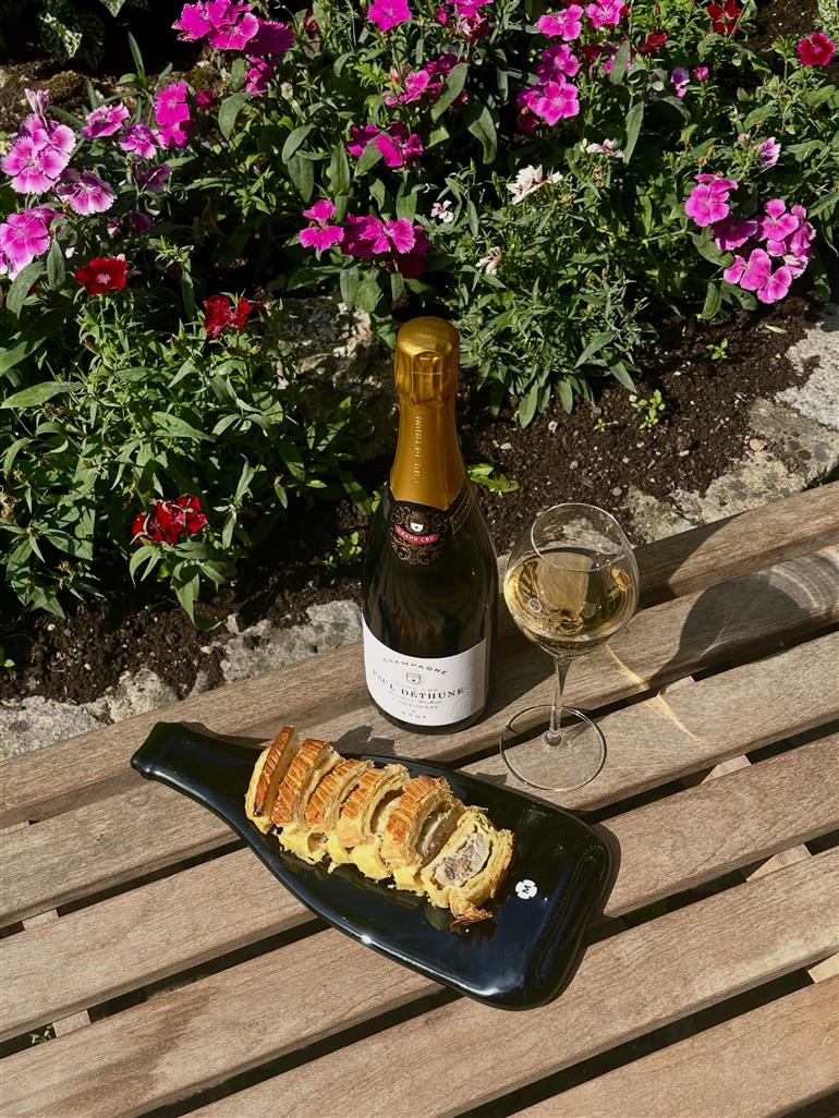Plateau et champagne