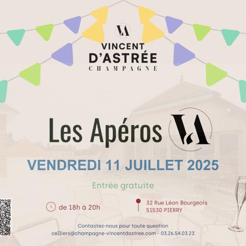 Les Apéros - Champagne Vincent d'Astrée - Pierry