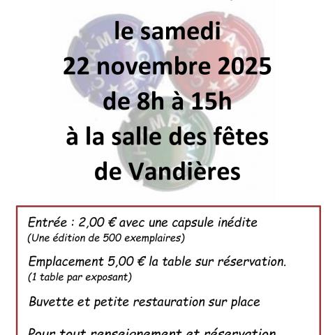 Bourse aux capsules Vandières 2025
