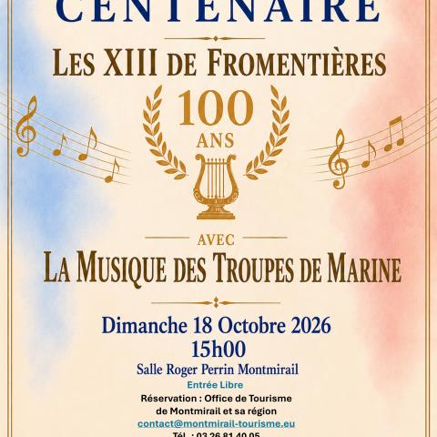 Affiche Centenaire Les XIII de Fromentières JPG