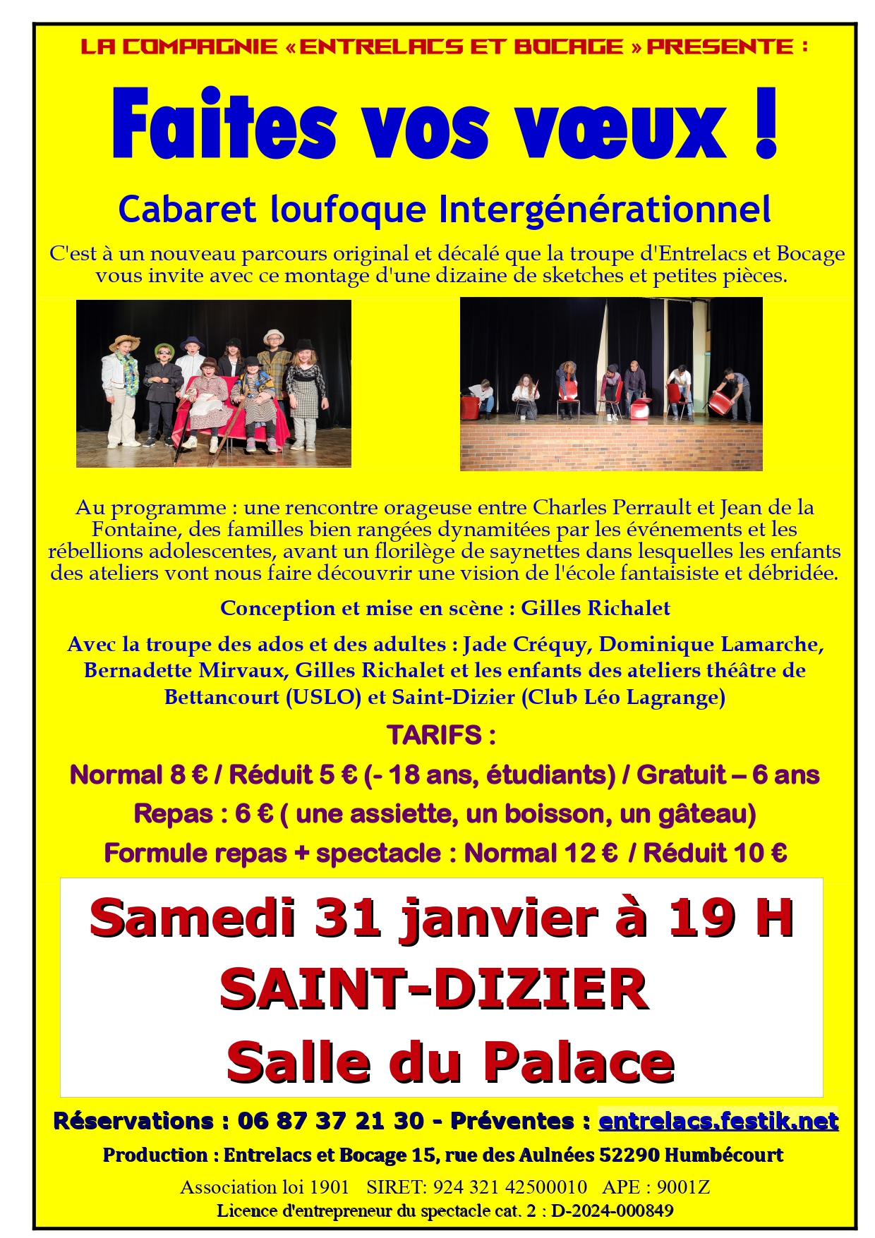 Compagnie "Entrelacs et Bocage" : Faites vos voeux !