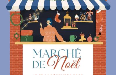 Affiche MArché de Noël 2025 chez Pressoria