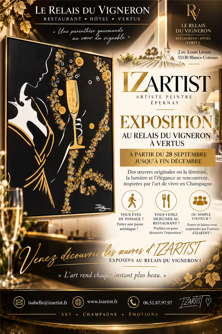 Izartist au Relais du Vigneron Vertus