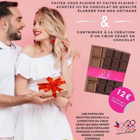 Affiche vente chocolats EMA avec SPF & CDM Affiche vente chocolats EMA avec SPF & CDM