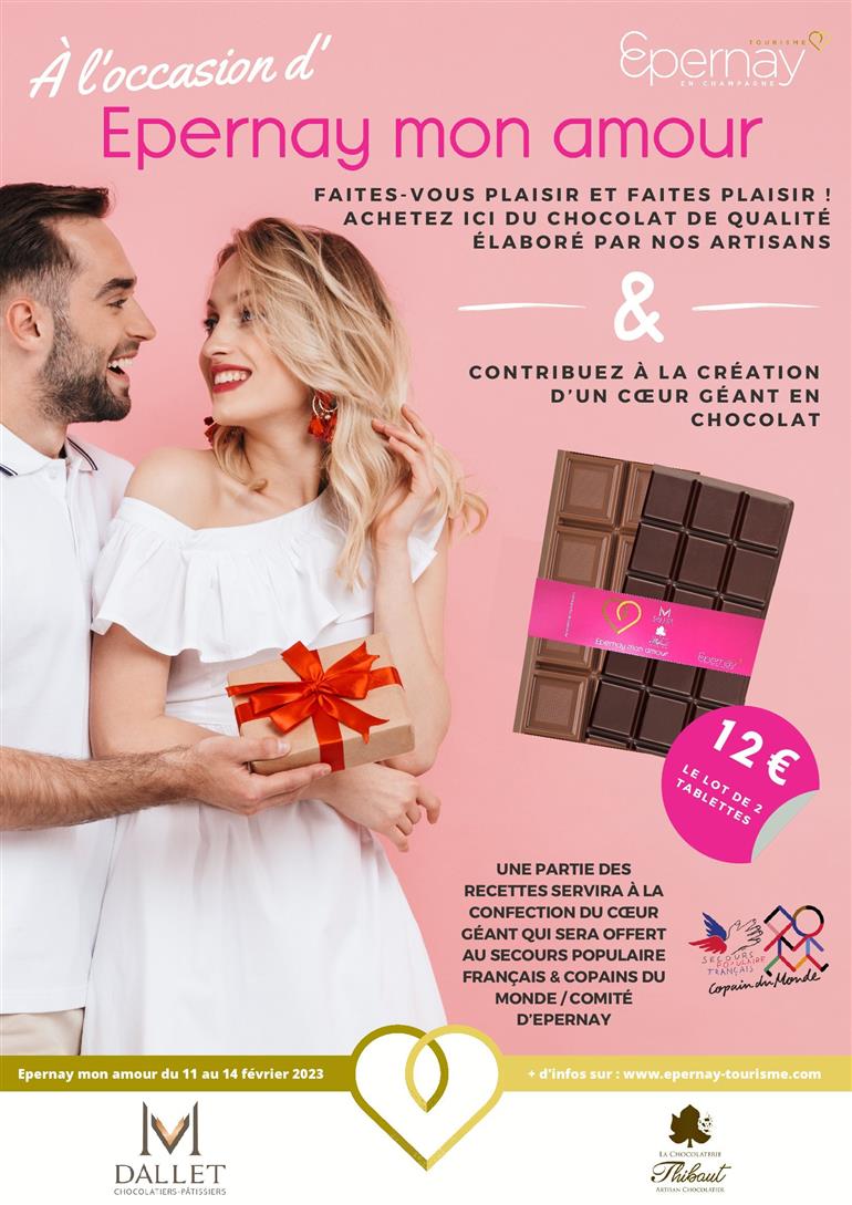 Affiche vente chocolats EMA avec SPF & CDM
