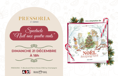 Spectacle de Noël pour enfant chez Pressoria