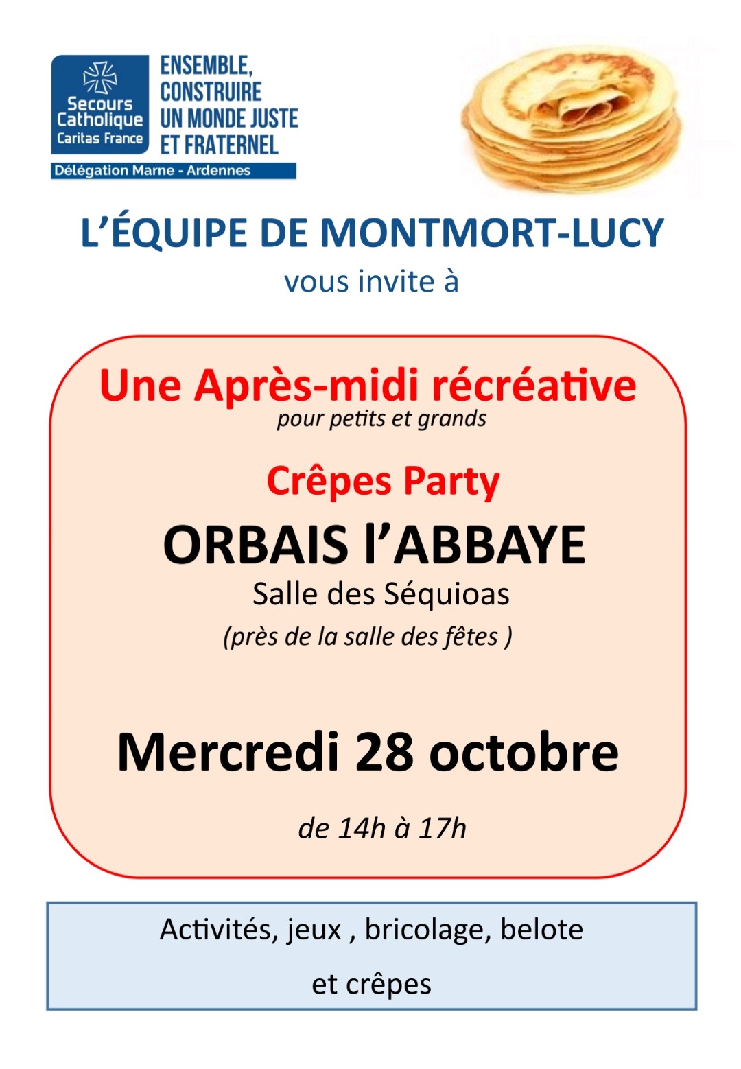 Après-midi récréative - Orbais L'Abbaye