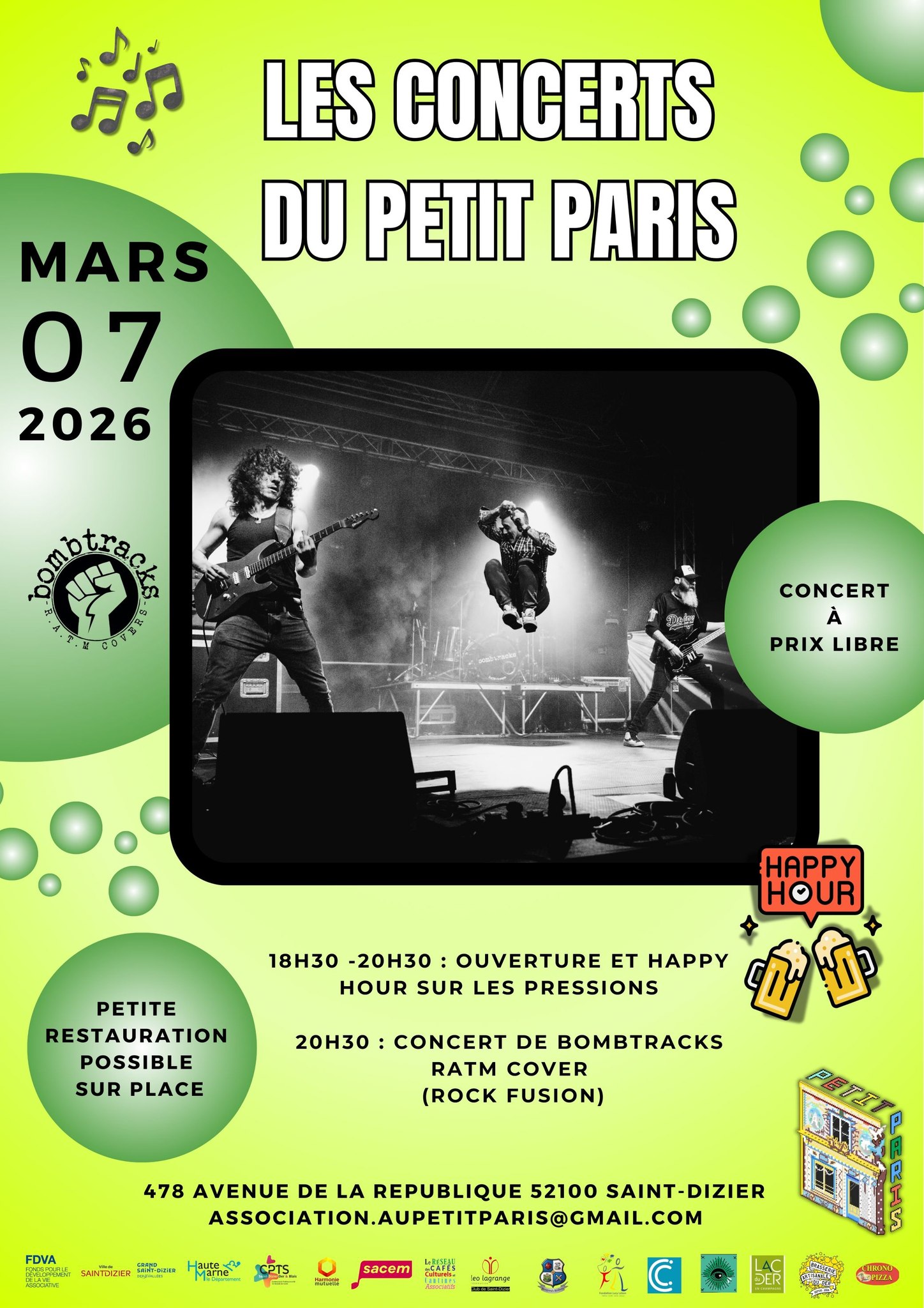 CONCERT : BOMBTRACKS