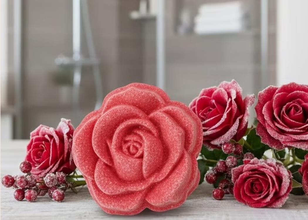 Bulle Champenoise - Bombe de douche rose baie givrée