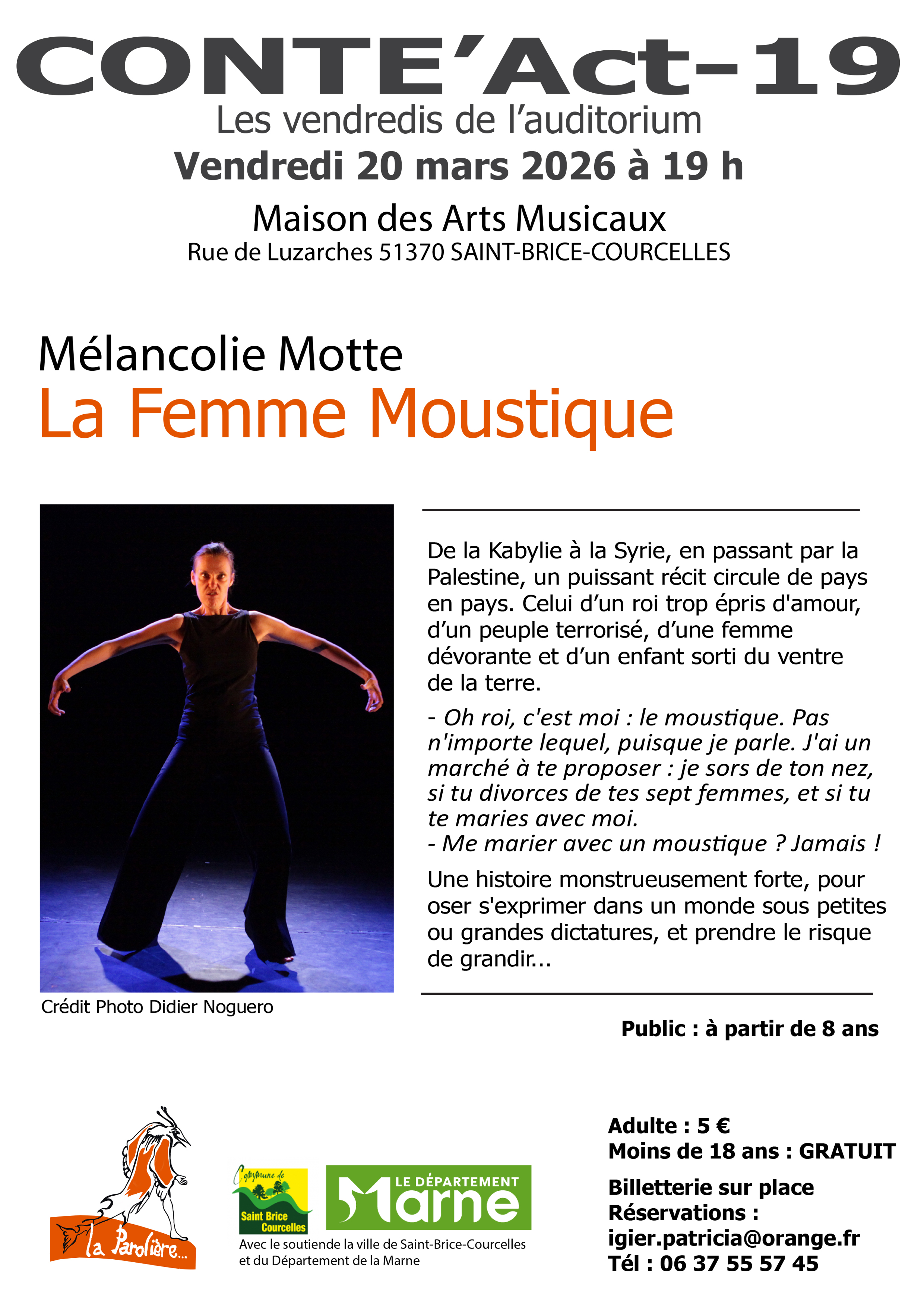 CONTE'Act-19 : Spectacle "La Femme Moustique"
