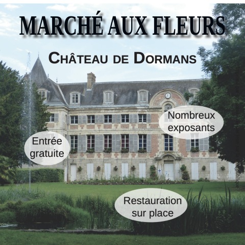 Marché aux fleurs - Château de Dormans