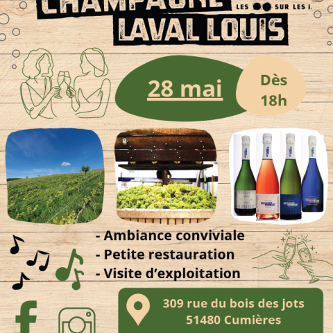 La soirée pétillante du Champagne Laval Louïs - 28 mai