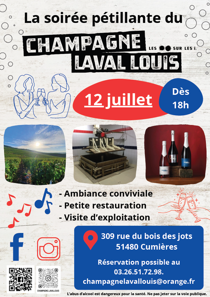 La soirée pétillante du Champagne Laval Louïs - 12 juillet