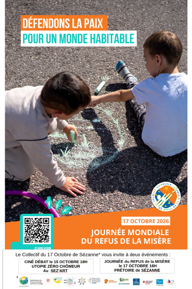 Journée mondiale du refus de la misère à Sézanne - Collectif du 17 Octobre de Sézanne