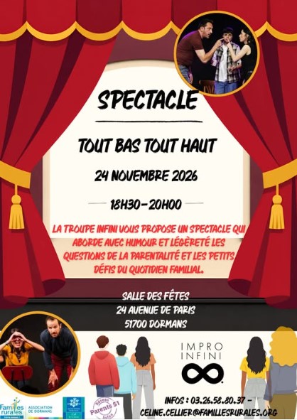 spectacle Dormans - Familles rurales de Dormans