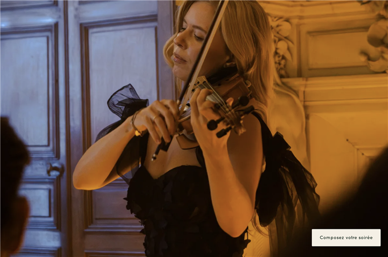 Anastasia - Concert de Noël au violon à la bougie au Château de Boursault