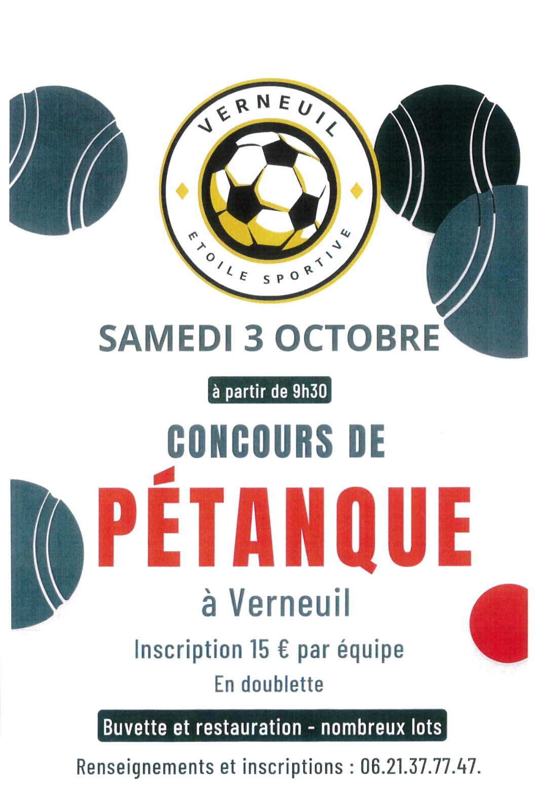 Concours de pétanques - Verneuil