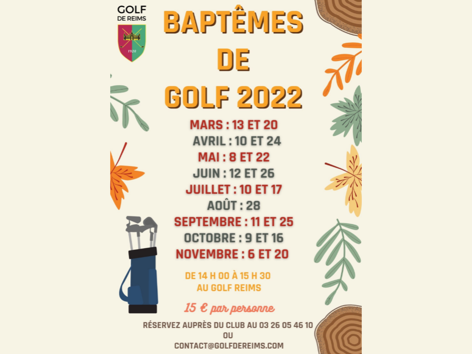 Baptêmes de golf 2022