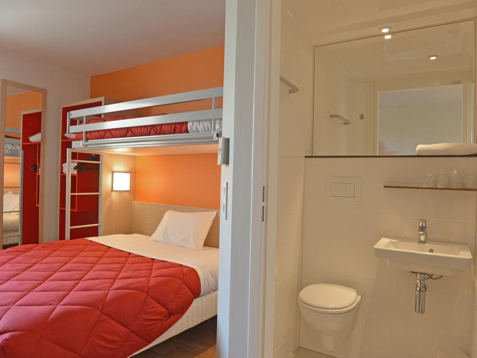 Hôtel Première Classe Reims Nord Bétheny - Chambres avec salle de bain