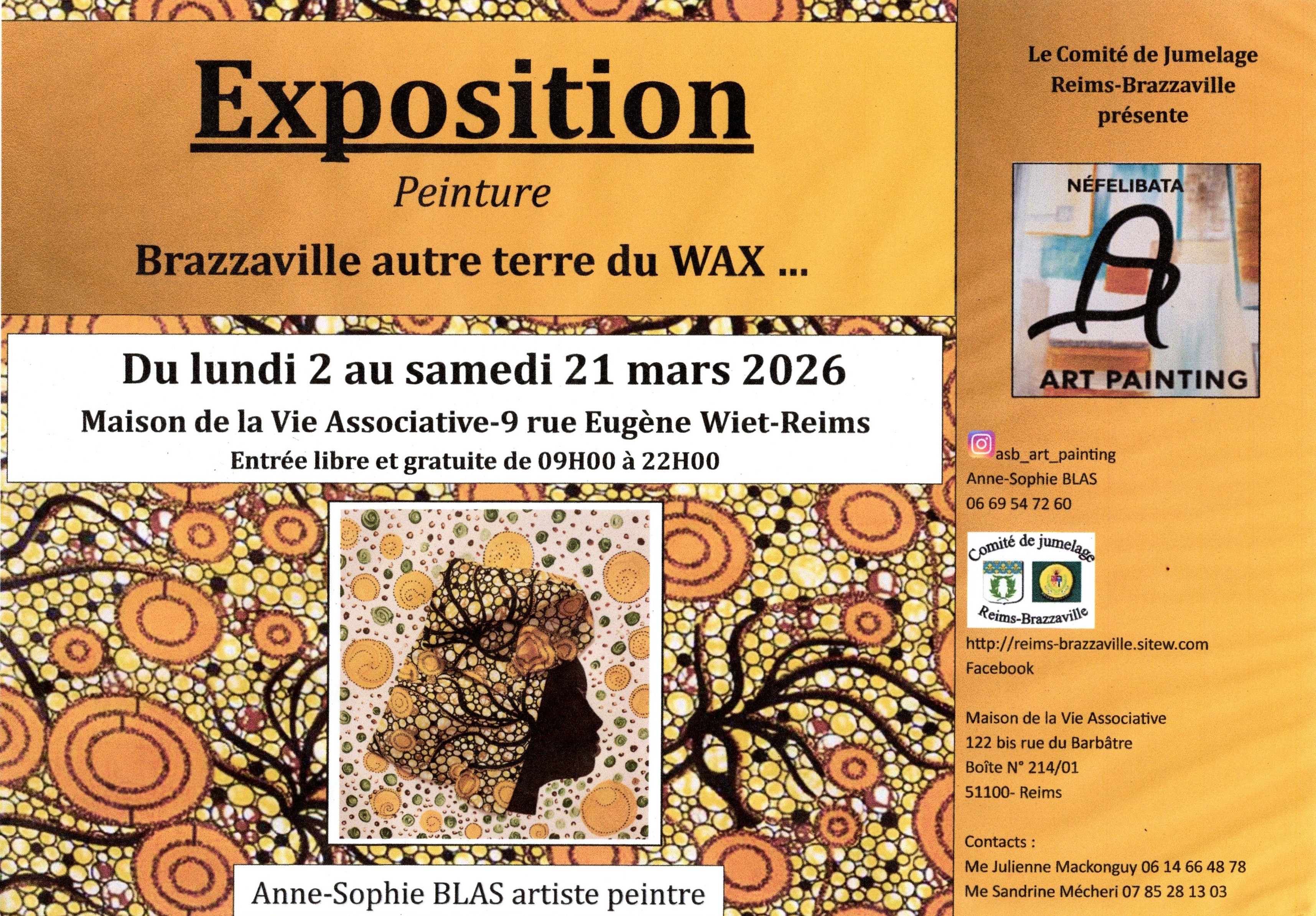 Exposition "Brazzaville autre terre du wax..."