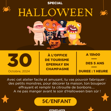 Atelier Halloween pour enfants Le 30 oct 2024