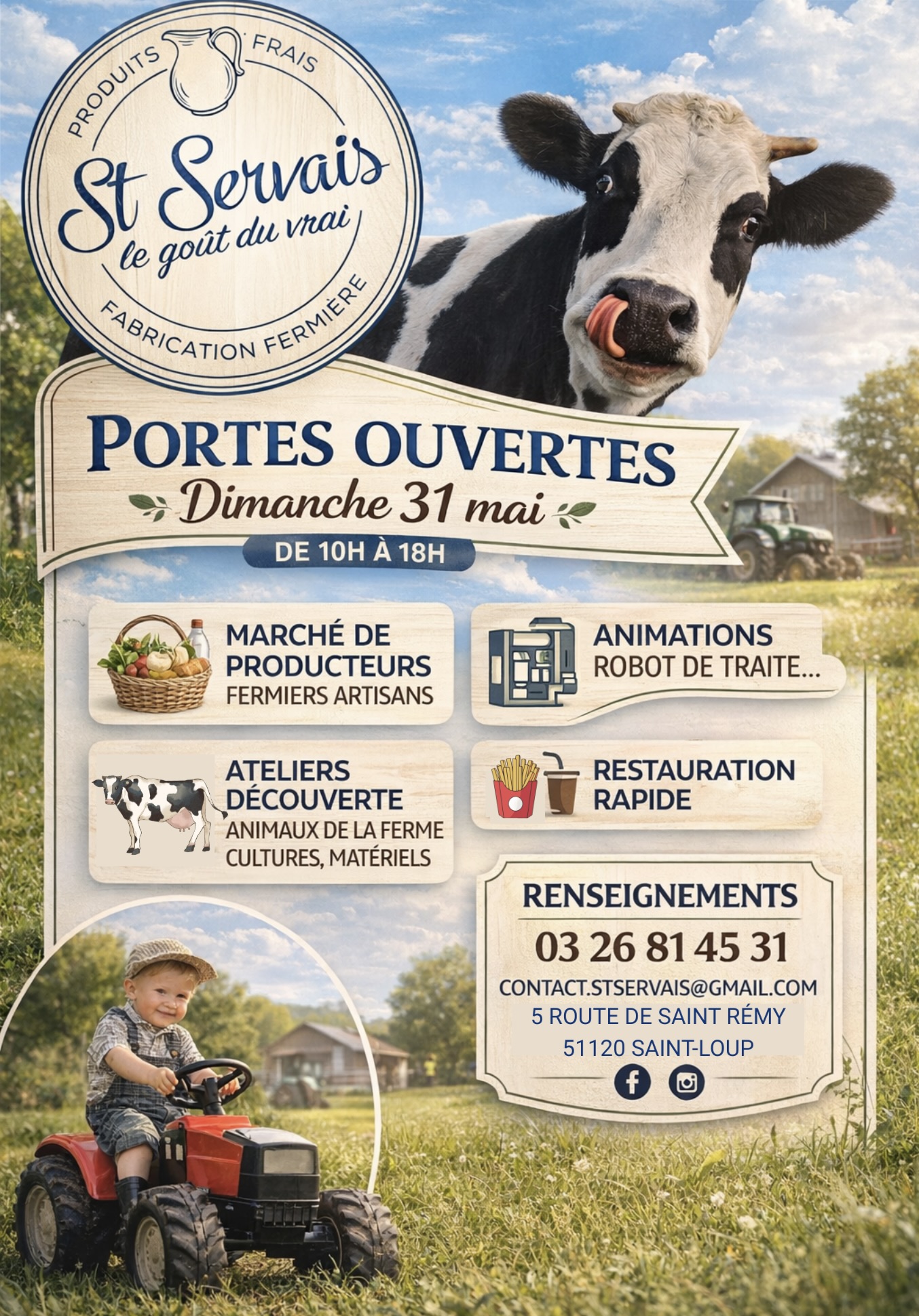 Portes Ouvertes à la Ferme St Servais à Saint-Loup