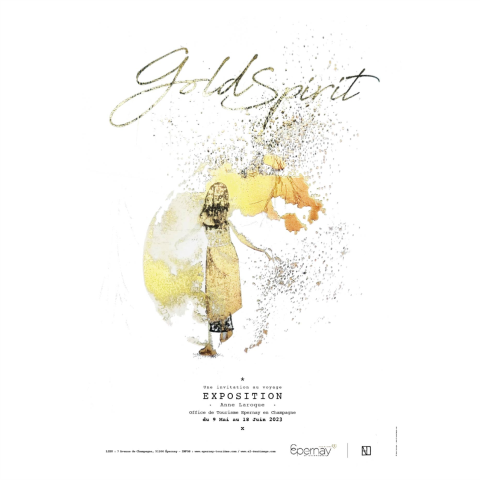 Format pour Tourinsoft - Affiche Gold Spirit - Anne Laroque - du 9 mai au 18 juin 2023