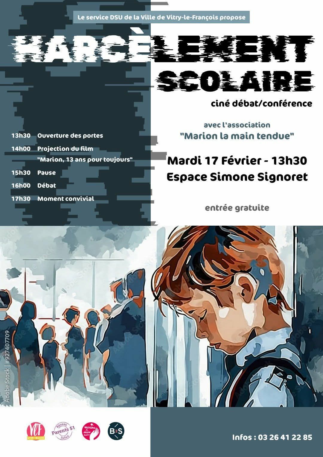 Ciné débat / conférence : Harcèlement scolaire