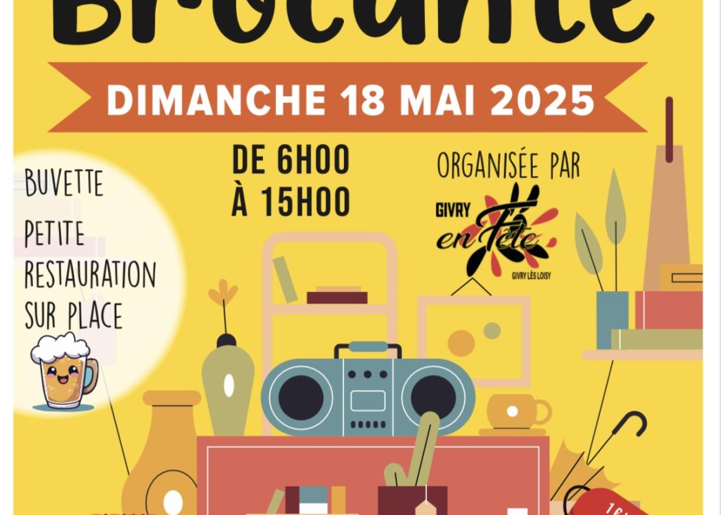 Brocante Givry les Loisy - 18 mai 2025