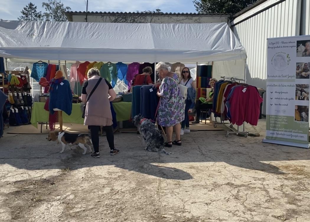 la fête de la tonte/ le stand de mohair