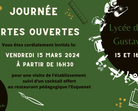 Journée portes ouvertes Lycée des Métiers Gustave Eiffel