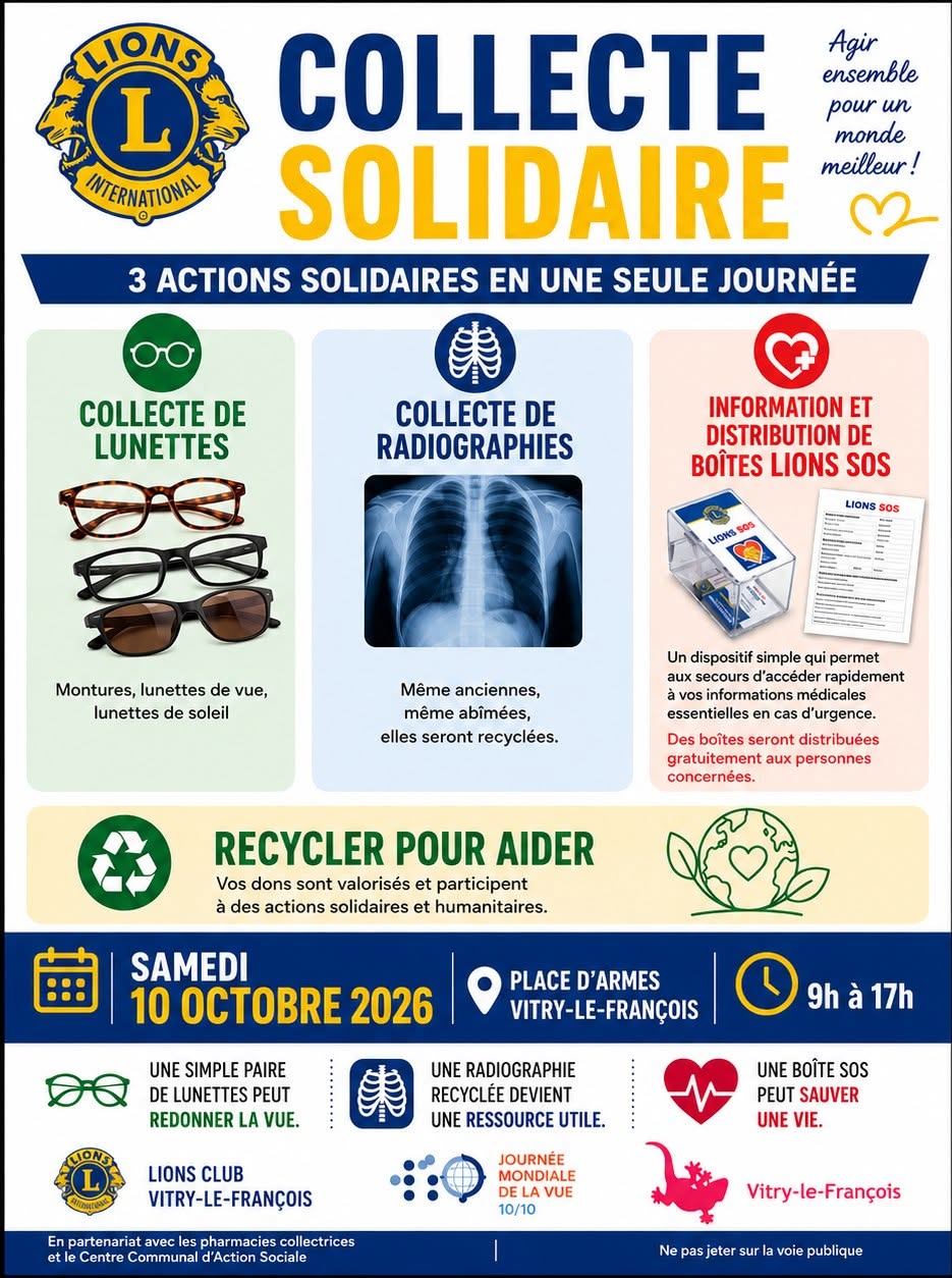 LIONS CLUB VITRY-LE-FRS 10-10-2026 - LIONS CLUB VITRY-LE-FRS