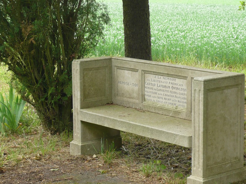 Le banc dédié à Ovington - non communiqué
