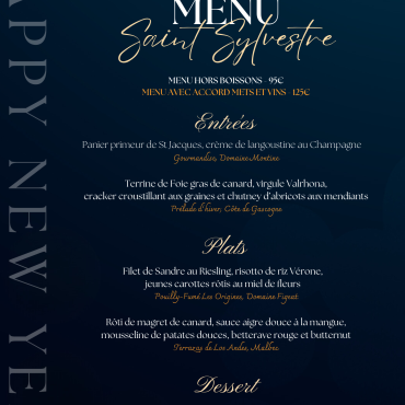 Menu de la Saint-Sylvestre à L