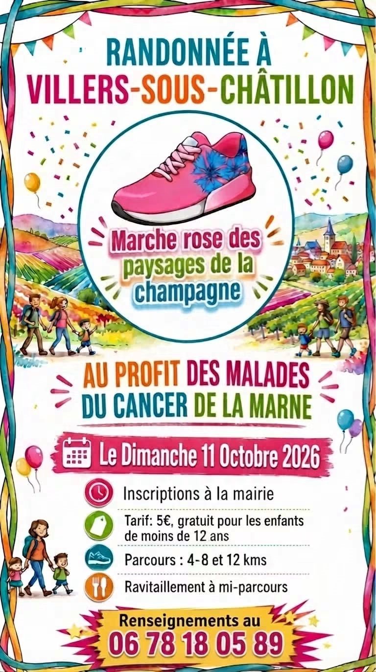 Marche rose des Paysages de la Champagne - Association Marche rose des Paysages de la Champagne