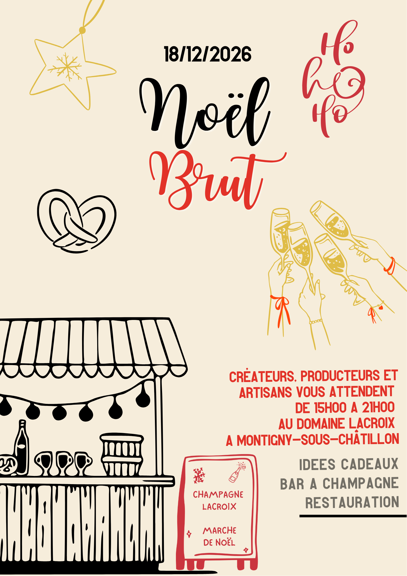 Marché de Noël Brut#1 - champagne lacroix